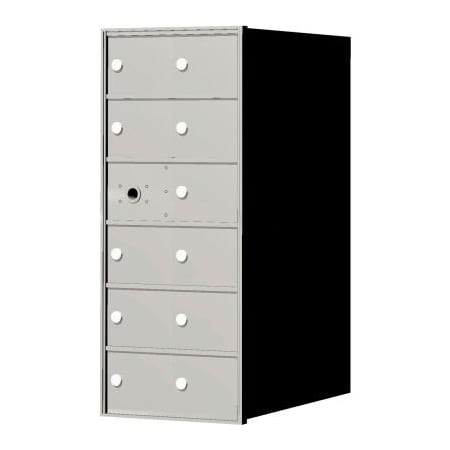 Florence Mfg Co Florence 4B+ Horizontal Mailbox, 33-3/8" H, 11 Mailboxes, Front Loading, Aluminum, USPS 140062A